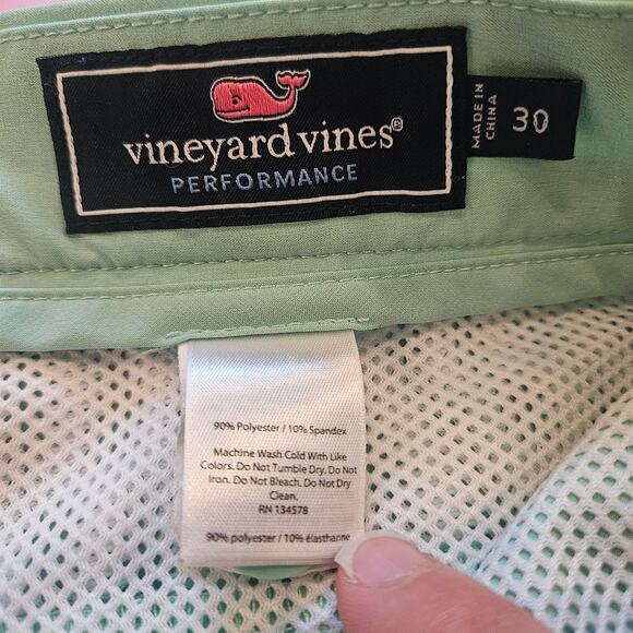 Vineyard Vines Shorts Mens Size 30 Breaker Mint Green 5" Golf Preppy Spring - Picture 10 of 12